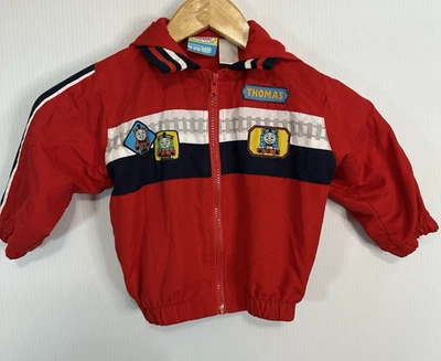 Vintage Thomas The Train Jacket Red Zip Windbreaker Baby Toddler 12 months  2006 - Image 1 of 4