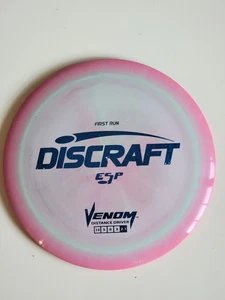 NEW Discraft ESP VENOM FIRST RUN 13/5/0/3 Pink/Blue/Teal 170g - Picture 1 of 7