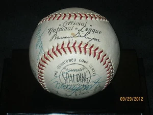 Los Angeles Dodgers 1969 Team Signed Official National League Warren Giles Ball - Picture 1 of 8