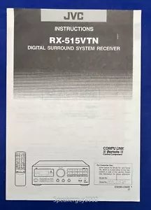Manual de instrucciones original del receptor JVC RX-515VTN - Imagen 1 de 1