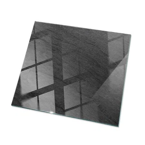 Glas Tischplatte Quadratisch Dekor Gehärtet Glasscheibe Steintexturmotiv 60x60 - Bild 1 von 7