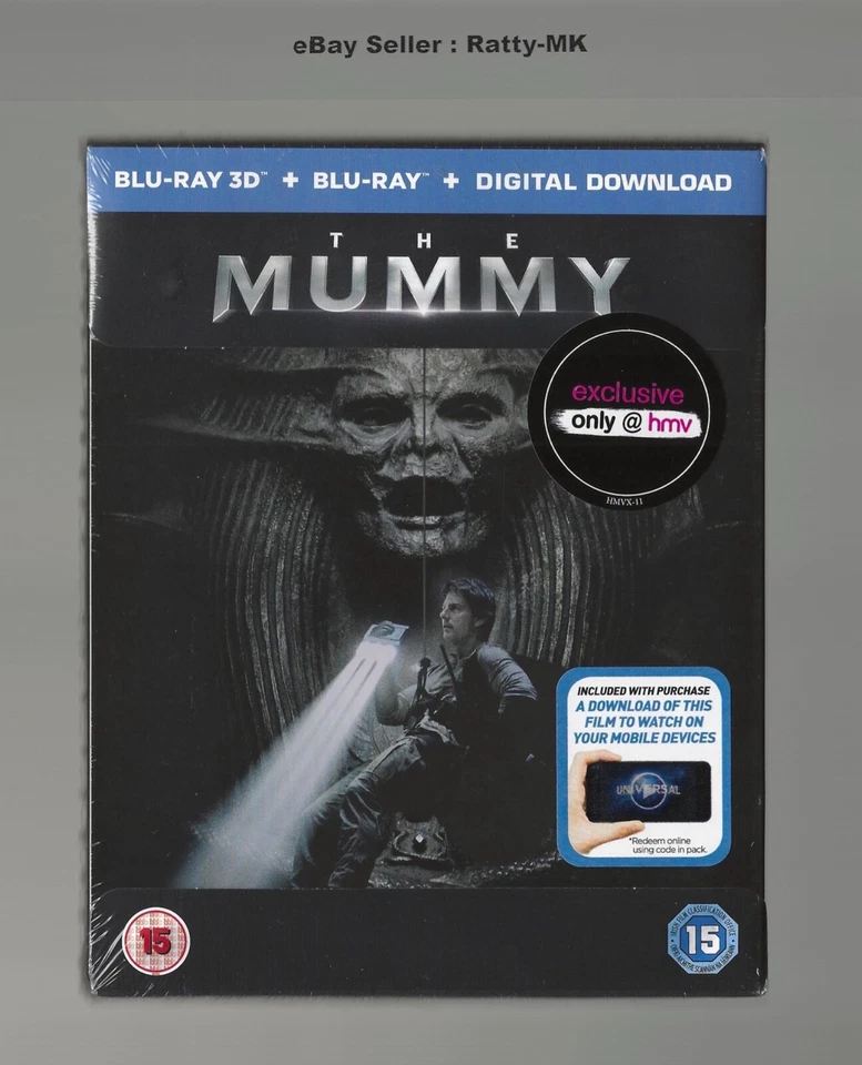 THE MUMMY (TOM CRUISE) - UK EXCLUSIVE 3D + BLU RAY STEELBOOK - NEW & SEALED - Image 1 of 4