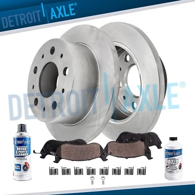 Rear Disc Rotors Ceramic Brake Pads for 2014-2021 Ram ProMaster 2500 3500 1500 - Image 1 of 4