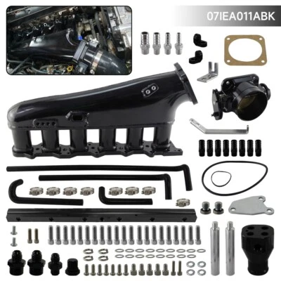 Intake Manifold Fuel Rail 90mm Throttle Body For Nissan Skyline RB25DET R33 2.5L - Image 1 of 4