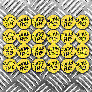 Gluten Libre Comida Pegatinas X 24 Pegatinas Medidas 30mm Por Pegatina