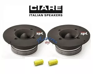 CIARE CT382 COPPIA TWEETER A TROMBA 400W SPL 38 mm 105dB NUOVI + CONDENSATORI - Imagen 1 de 2