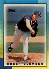 1990 Topps Mini Leaders Baseball Card #4 Roger Clemens