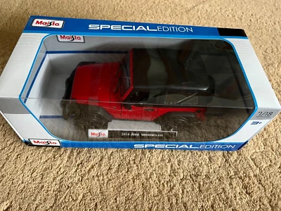 Maisto Special Edition 1/18 Diecast 2014 Jeep Wrangler Red — 第 1/4 张图片