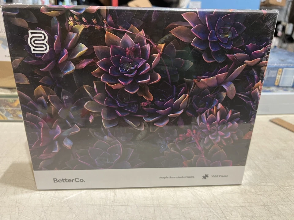BetterCo Purple Succulents 1000 piece Puzzle - New - Image 1 of 1