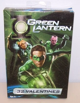 Tarjetas de intercambio de San Valentín (caja de 32) Linterna Verde Foto 1 de 4
