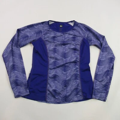 Camisa REI feminina XS manga longa gola redonda pulôver treino elástico - Imagem 1 de 4