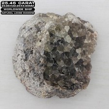 25.46 CT Big Brown African Raw Uncut Natural Loose Diamond Sparkly Big Diamonds