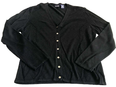 Cárdigan suéter Hillard & Hanson para mujer talla M con botones con cuentas manga larga Foto 1 de 4