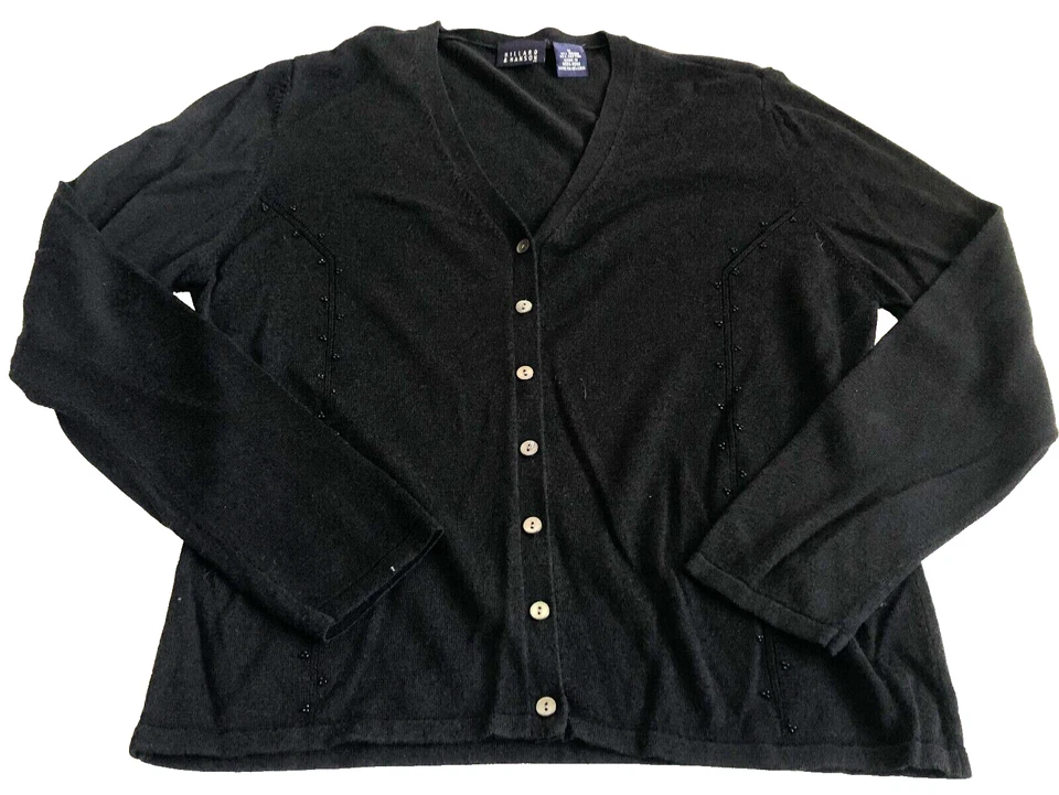 Cárdigan suéter Hillard & Hanson para mujer talla M con botones con cuentas manga larga Foto 1 de 4