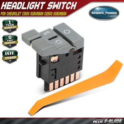 Headlight Switch for Chevrolet GMC C1500 Suburban C2500 Suburban C3500HD K1500 - Image 1 of 4