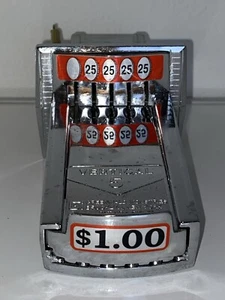 Greenwald 5 Vertical Coin Slide $1.00 Pool Table Hockey Foosball Pinball Arcade - Picture 1 of 5
