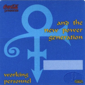 PRINCE 1990 New Power Generation Backstage Pass Blue - Imagen 1 de 1