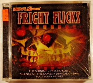 DREW'S FAMOUS FRIGHT FLICKS - CD - 2007 - HALLOWEEN SONGS FROM MOVIES Sealed - Picture 1 of 3