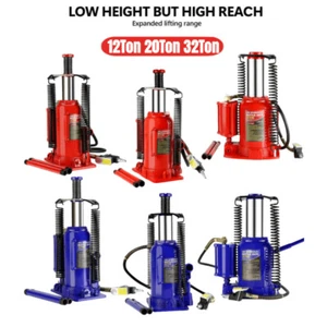 Air Hydraulic Bottle Jack 12Ton -32Ton Manual Heavy Duty Auto Truck RV Repair US - Picture 1 of 63