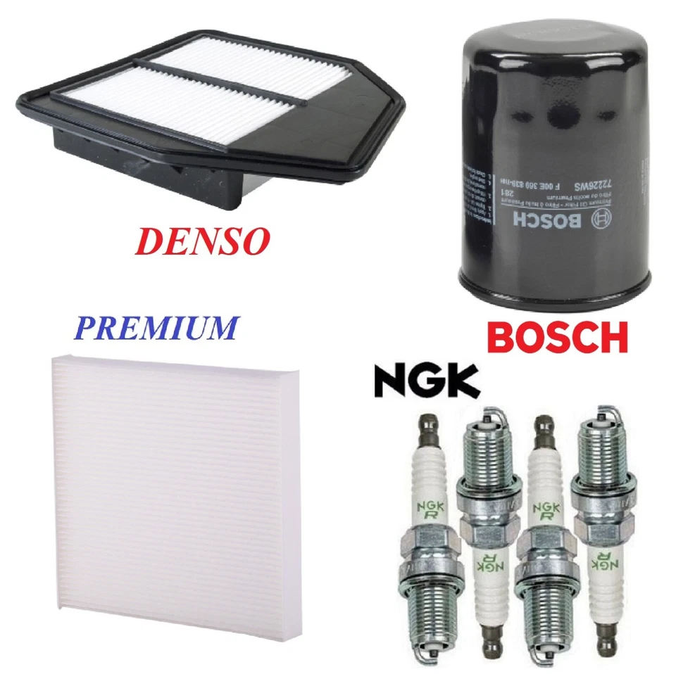 Настраиваемый комплект масляных фильтров воздушной кабины свечи зажигания для Honda Accord L4 2,4 л 2008-2012 - Изображение 1 из 1