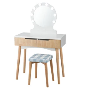 Vanity Makeup Dressing Set Touch Switch Design w/8 Dimmable Bulb Mirror Natural - Picture 1 of 6