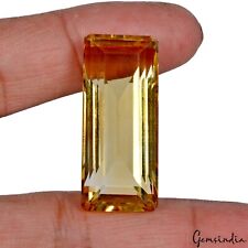 Certified 61.90 Ct Natural Untreated Yellow Citrine Octagon Cut Gem For Pendant