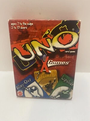 UNO X GAMES *Rare* Collectible Cards Games VTG 1999 ESPN XGames Mattel - Image 1 of 4