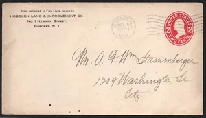 U377? UNITED STATES US postal stationery 2c , used , posted in 1908 - Picture 1 of 1