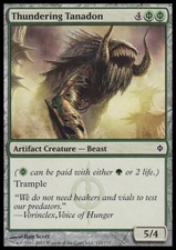 Magic the Gathering MTG Thundering Tanadon (122) New Phyrexia   LP