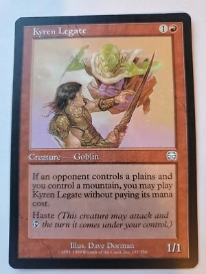 MTG Magic The Gathering Card Kyren LegateCreatureGoblin 1/1 {1}{R} Red - Image 1 of 2