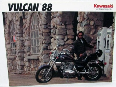 1991 Kawasaki Vulcan 88 Motorcycle Sales Brochure Data Sheet VN1500-A5 Specs — 第 1/2 张图片