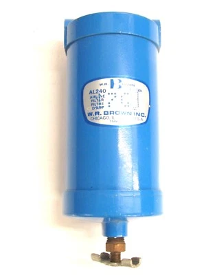 NOS! W.R. BROWN AIR LINE FILTER, 1/4" NPT, AL240 - Image 1 of 4
