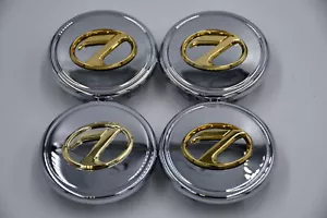 Set 4 Prestige Chrome Gold "7" Logo Center Cap Hub Cap 99-9800G fits Lexus GS400 - Picture 1 of 3
