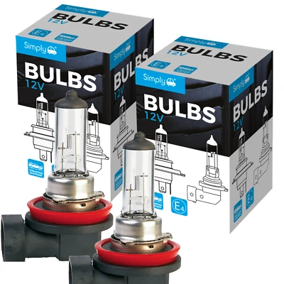 2x H11 55W Halogen 711 Headlight Front Fog Lamp Light Bulbs PGJ19-2 Car Bulb 12V - Image 1 of 4