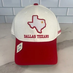 Dallas Texans NFL Reebok 1952 AFL White Vintage Throwback Hat Cap Flex Fit L/XL - Picture 1 of 11