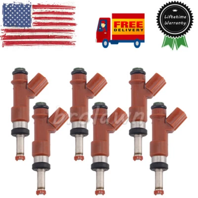 6 x Fuel Injectors FJ763 For 2007-2010 Toyota Sienna Avalon Camry RAV4 842-12322 Foto 1 de 4