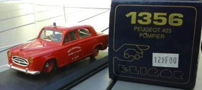 ELIGOR n° 1356 Peugeot 403  des pompiers de l' Ariège. Boîte + surboîte - Photo 1/2