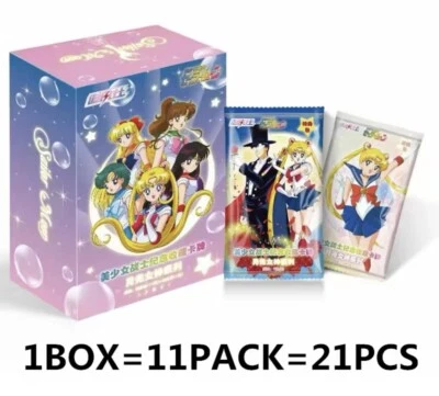 Jogo de cartas colecionáveis Sailor Moon pacote com 11 caixa de reforço CCG de colecionador Moonlight - Imagem 1 de 4