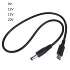 DC5.5x2.5mm 9V 12V 15V 20V TypeC PD- Power Cable for Computer Router 3A-