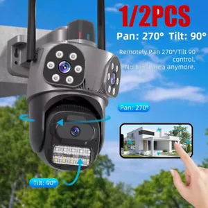 ICSEE Three-Lens 9MP WIFI Security Camera 360° PTZ IP Night Vision AI-Tracking~ - Picture 1 of 26