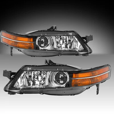 Par de montaje de faros HID estilo OE modelo base Acura TL 2004 2005 Foto 1 de 4