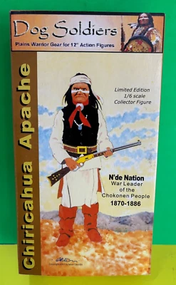 Figura de acción Dog Soldiers CHIRICAHUA APACHE 12" N'De Nation War Leader 12' sin usar, en caja Foto 1 de 4