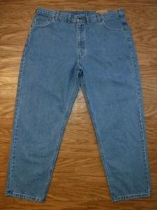 Carhartt Relaxed Fit Tapered Leg Flat Front Blue Jean Pant Men's 44X30 NWT  - Picture 1 of 12