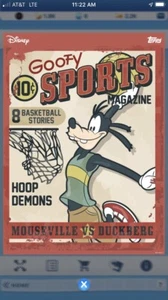 topps disney collect DIGITAL Goofy Sports Collection Basketball Set 2 Karten - Bild 1 von 4