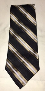 NEW Robert Talbott Best of Class Garys Silk Tie $105 Retail NWT - Black Stripes! - Picture 1 of 8