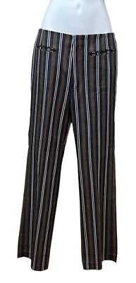 Calça jeans vintage Levi’s for Gals Sta-Prest Big E listrada perna larga 28" cintura nova na caixa - Imagem 1 de 4