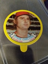 Steve Carlton 1973 Topps Candy Lids Ex PHILADELPHIA PHILLIES 