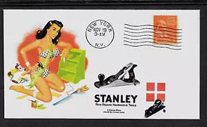 1950er Jahre Stanley Bailey Flugzeuge & Pin Up Mädchen auf Sammlerumschlag * A490 - Bild 1 von 1