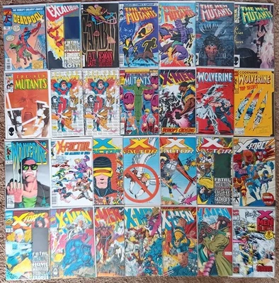 Deadpool Gambit New Mutants Wolverine X-Force X-Men Bronze Copper Modern Age lot - Image 1 of 4