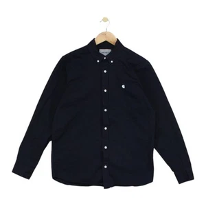 Carhartt Madison Shirt Mens Size M Blue Long Sleeve Cotton - Picture 1 of 15